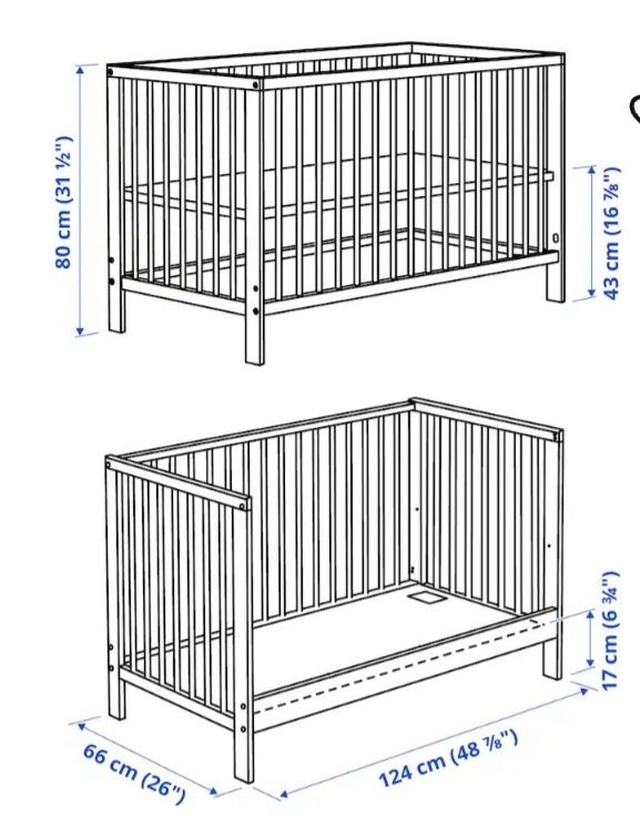 Cama de Grades (Berço) + Colchão