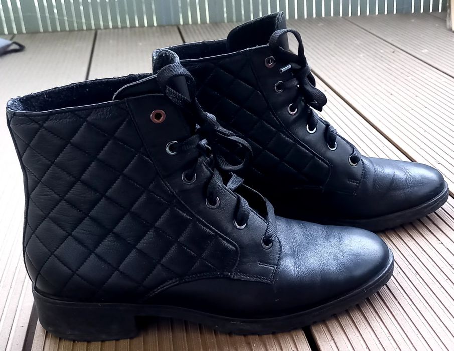 Skorzane botki Ryłko