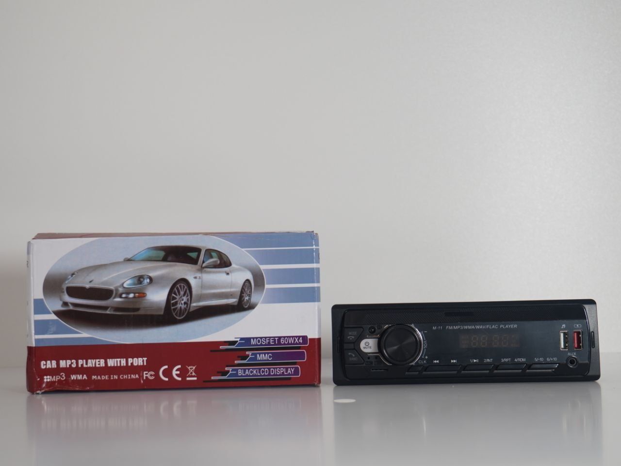 Автомагнітола CAR mp3 PLAYER WITH 12V DC FM 87.5-108 OMHz ( 1 din - 2х