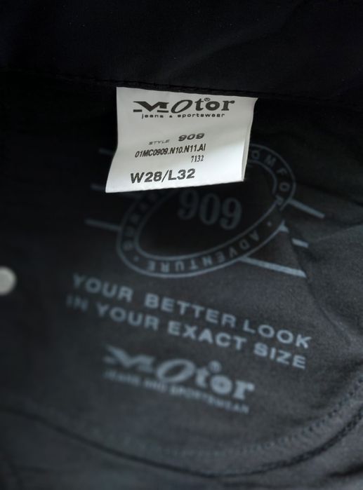 Spodnie, softshell, na wzór motocyklowych-Motor jeans