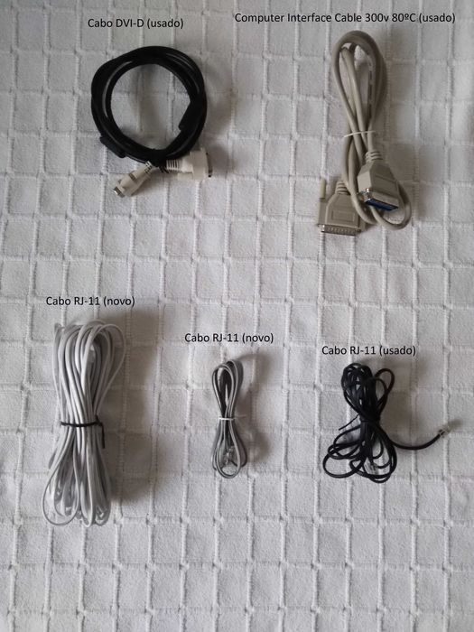 Cabos Novos/Usados Vários Acessórios