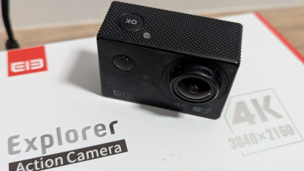 Ele Explorer Action Camera 4k + akcesoria + extra bateria + kijek