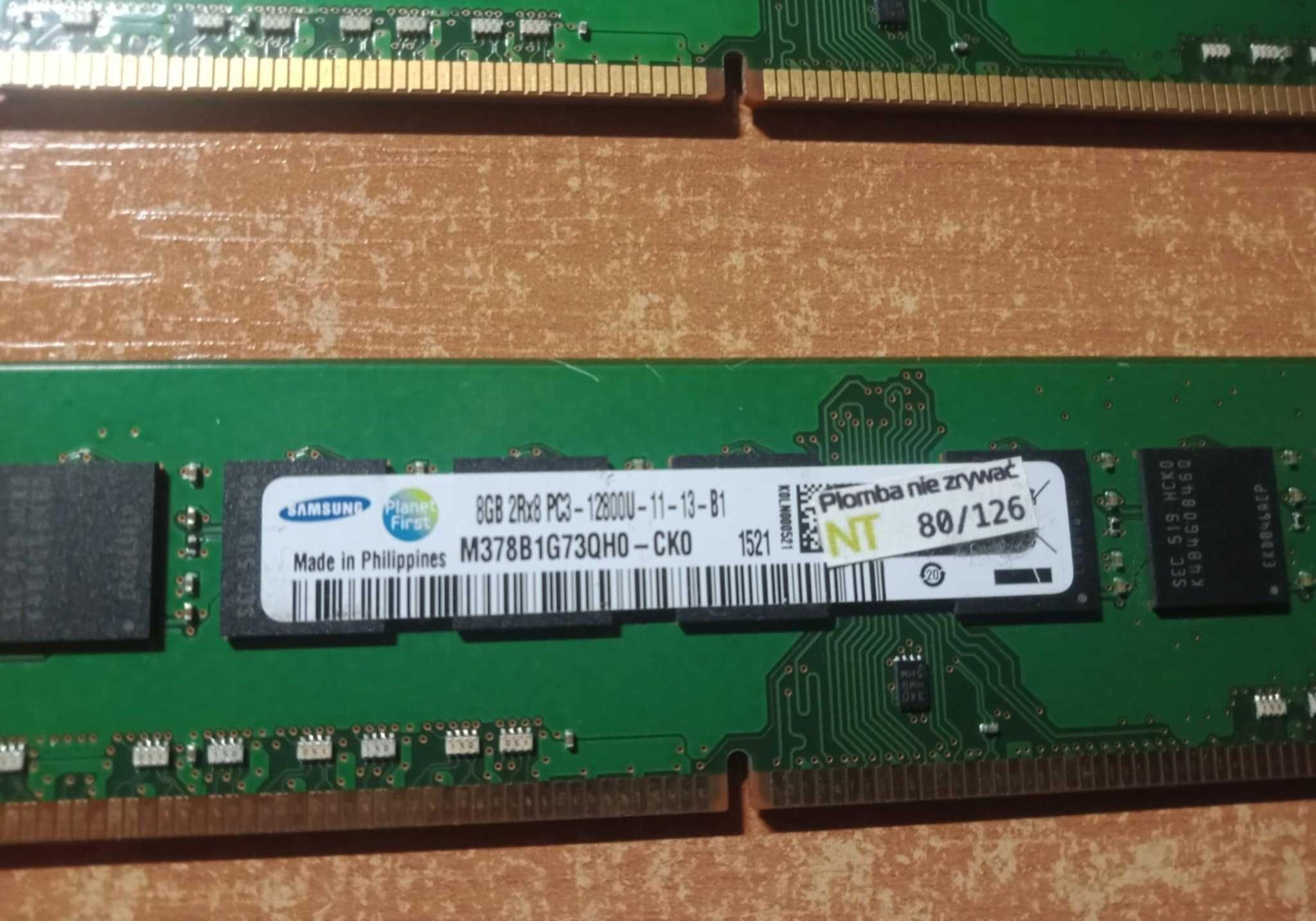 RAM Samsung DDR3 2Rx8GB - [16gGB] PC3 12800U 1600MHz