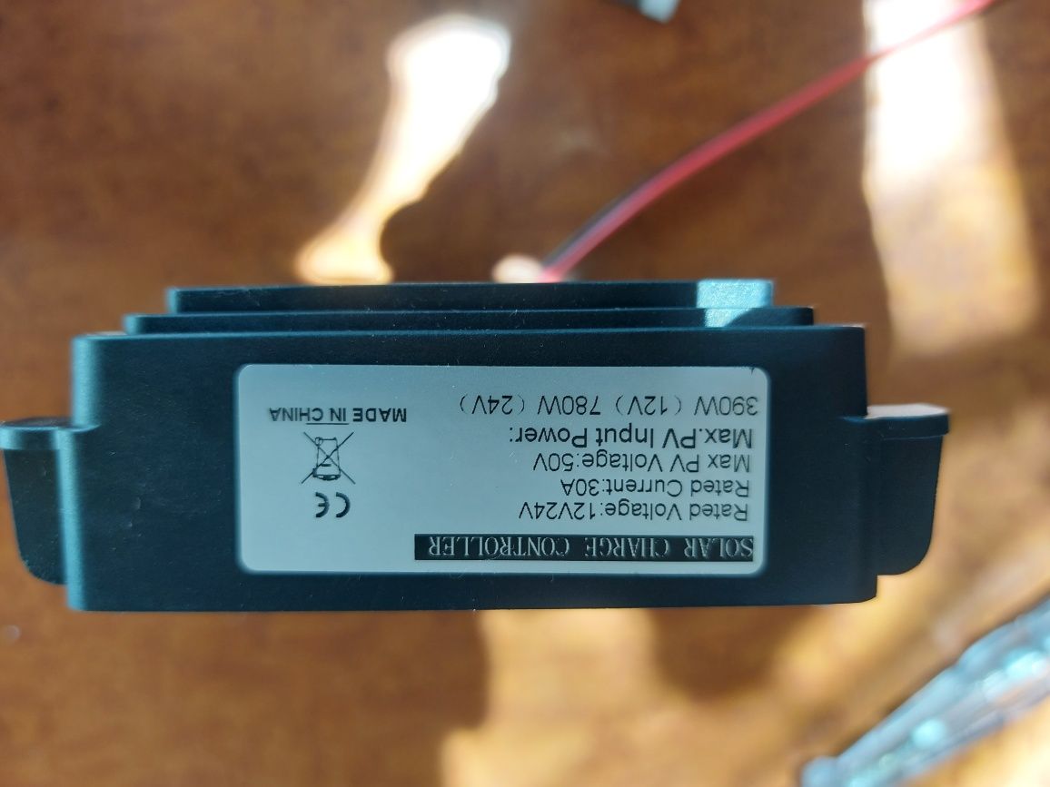 Controlador carga fotovoltaico 12v ou 24v