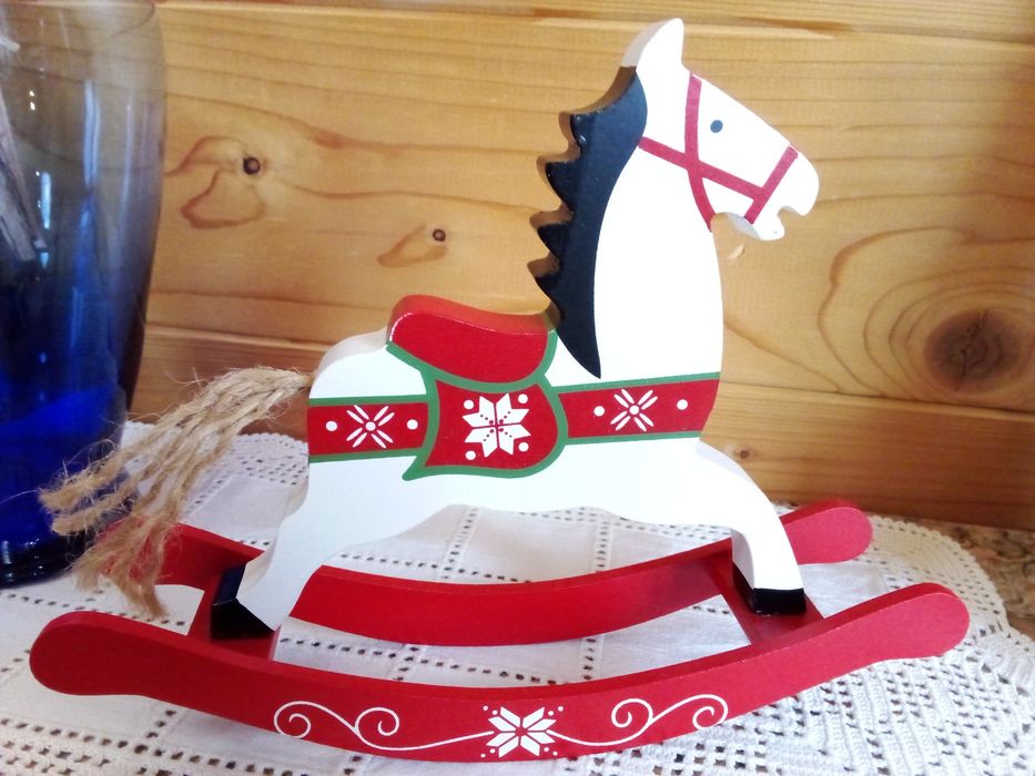 Cavalinho de Baloiço Natal Madeira - Novo