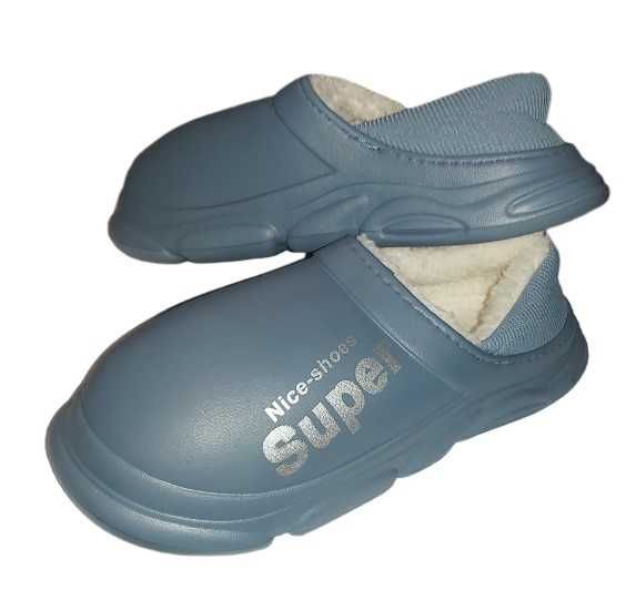 Тапочки-галоши сабо с мягким задником на меху Crocs