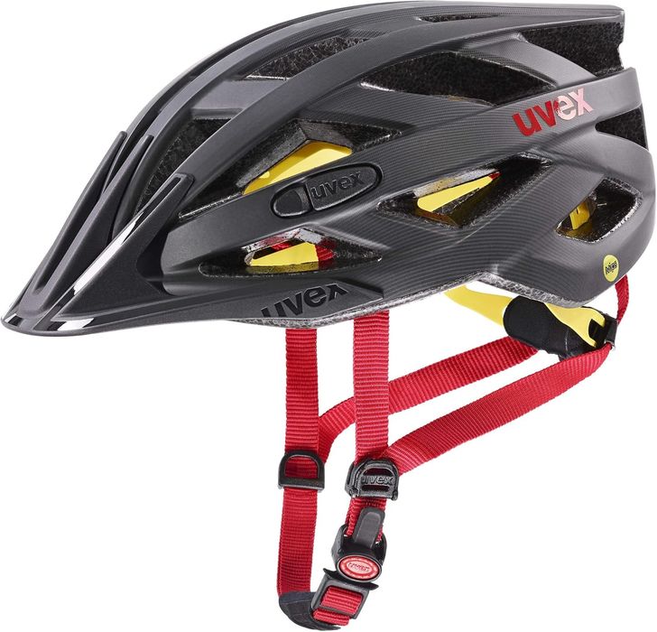 uvex i-vo cc MIPS kask titan - matowy czerwony 56-60 cm