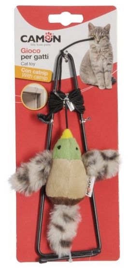 Pobudzająca zabawka dla kota Camon Toy Matatabi ptak z kocimiętką 10cm