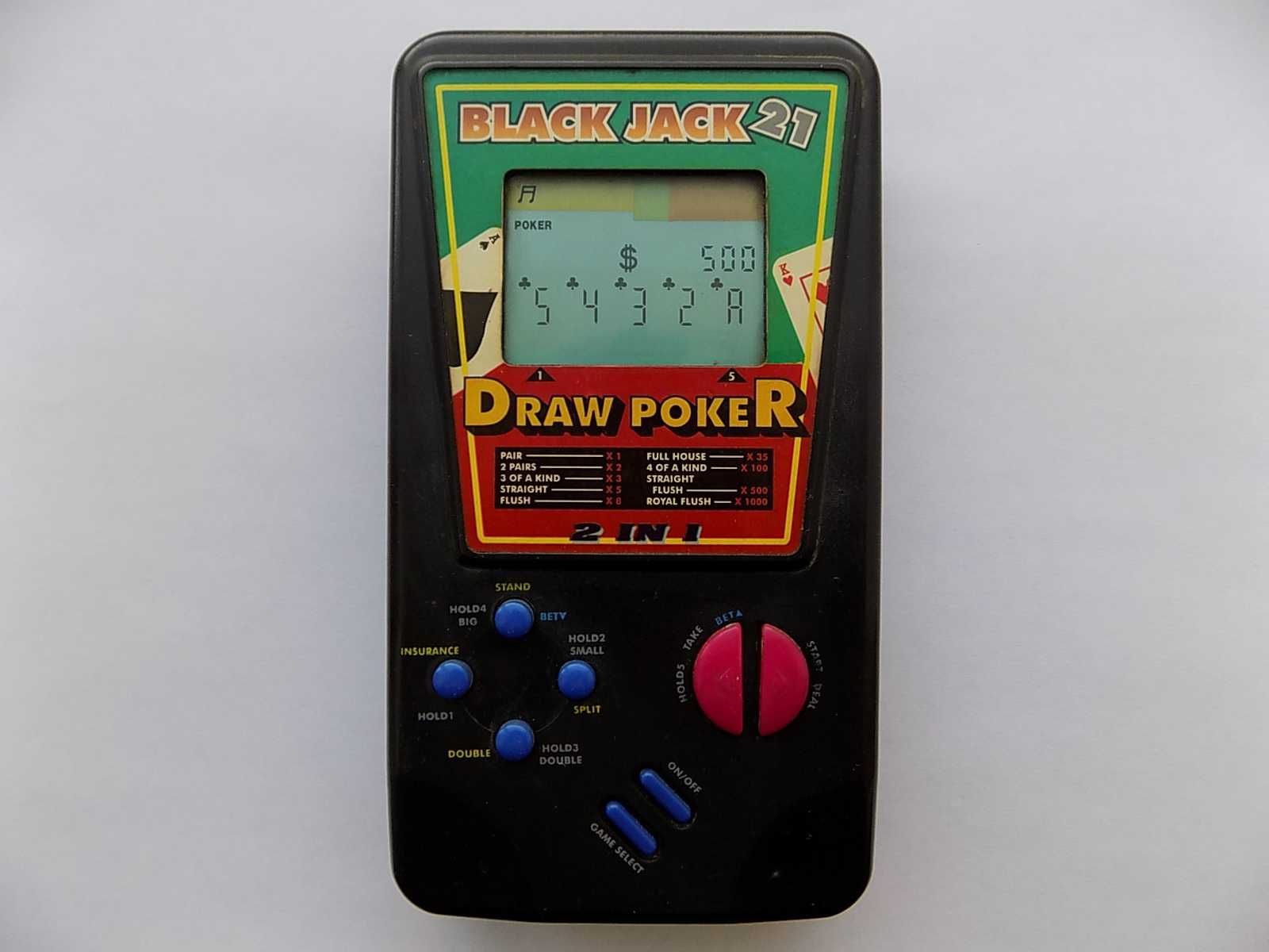 Электронная игра Black Jack 21 and Draw Poker 2 in1