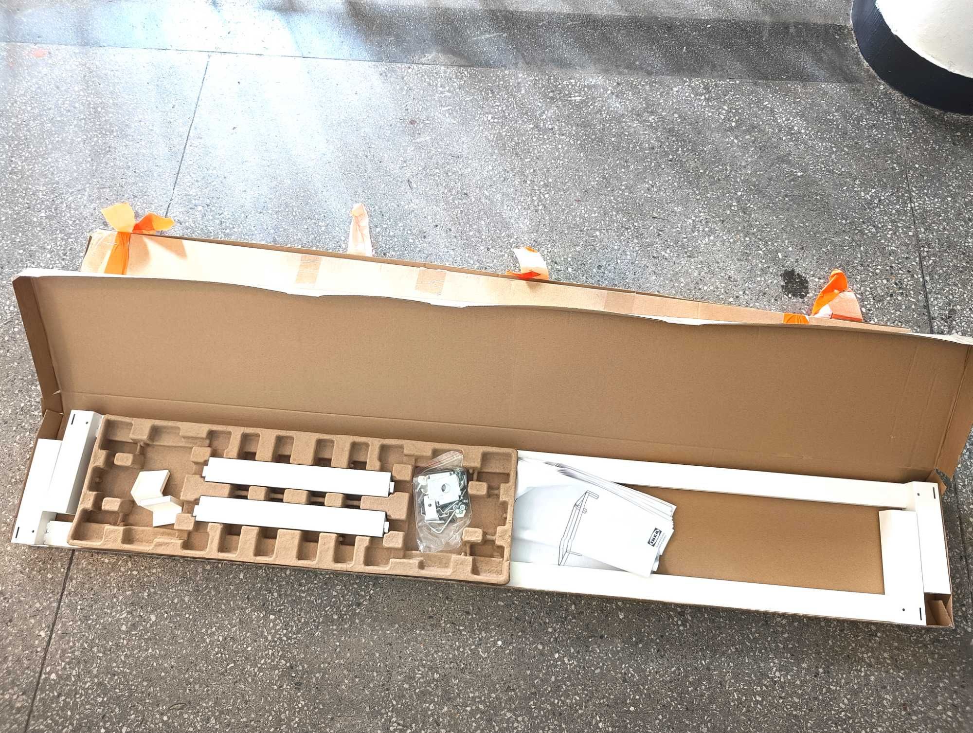 Rama nośna do regału Kallax IKEA, biała,  146 x 39 x 18 cm