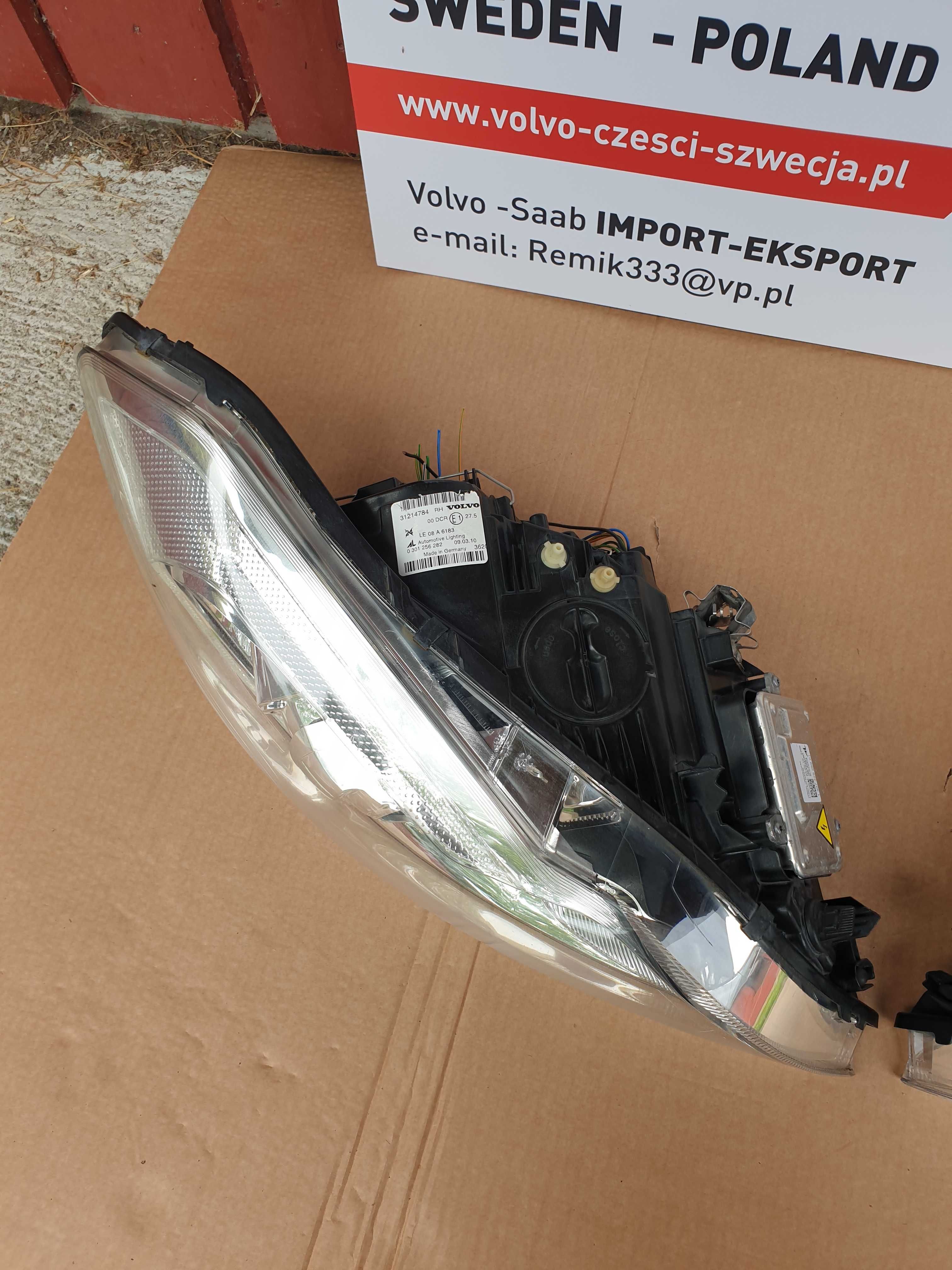 volvo C70 lampa przednia prawa  volvo C70  2010 Rok  EU  XENON