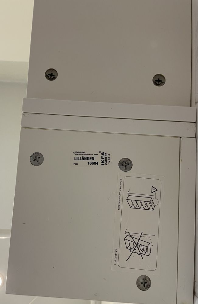 Szafka wisząca IKEA Lillangen z półką narożną