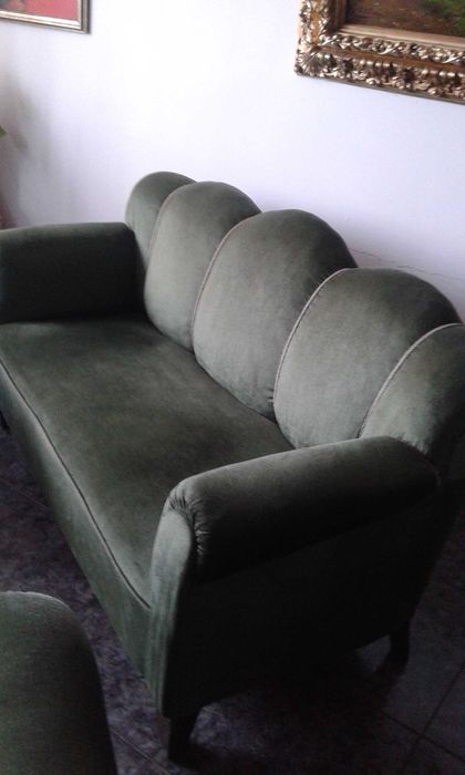 Kpl.kanapa i fotele art.deco tzw.zestaw klubowy