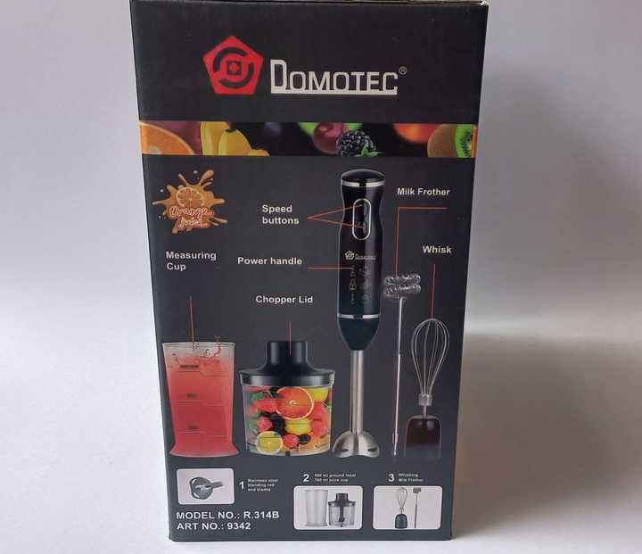 Блендер, измельчитель, миксер Domotec погружной 5в1 R.314B, 800Вт