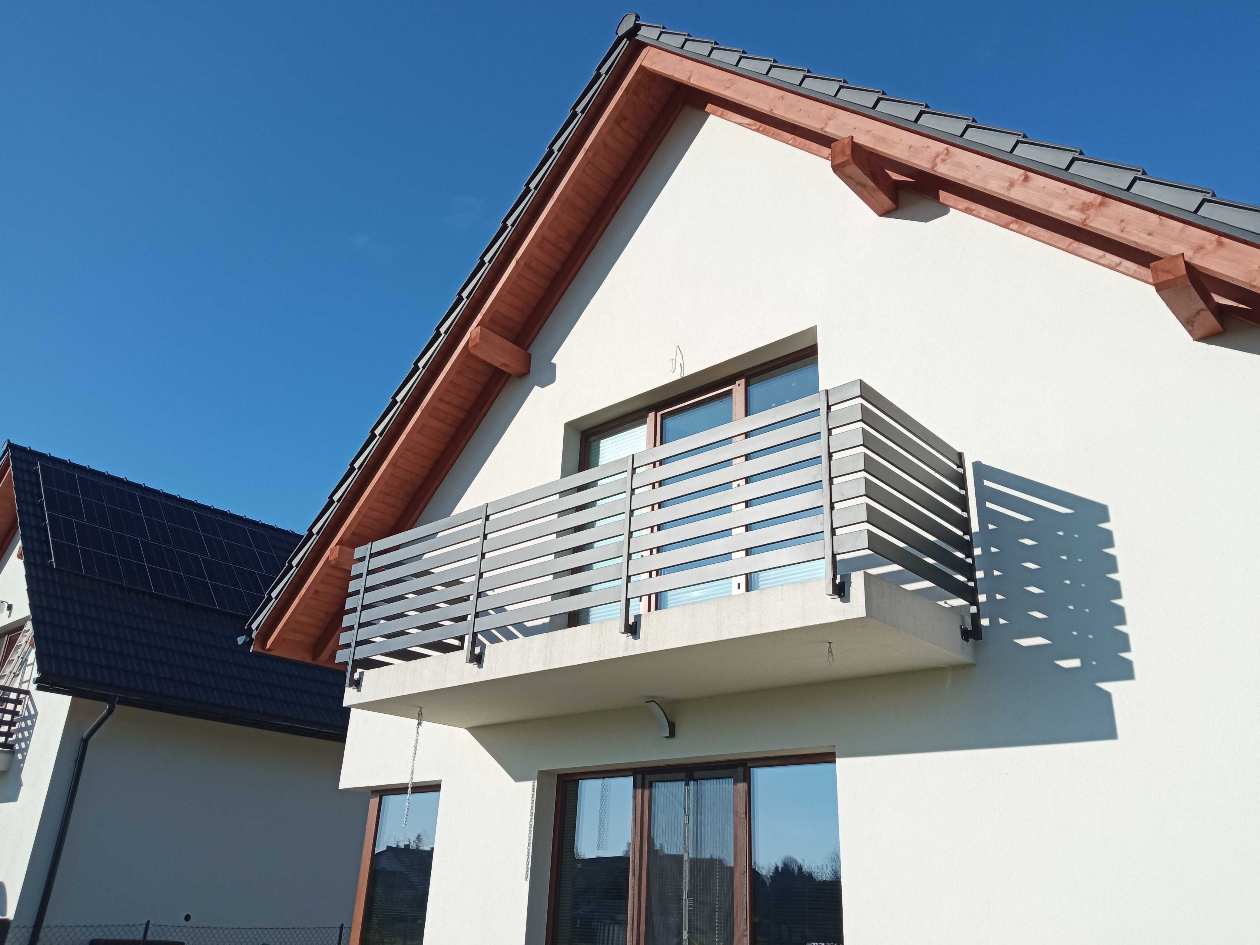 Balustrady balkonowe, schodowe, francuskie ze stali, nierdzewne