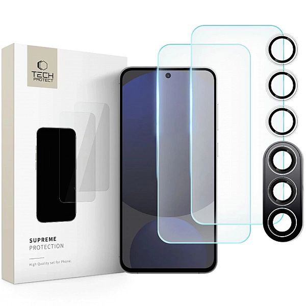 Szkło hartowane Tech-Protect Supreme Set na Samsung Galaxy S24 FE