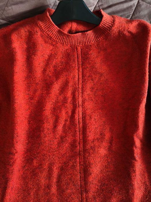 Sweter damski rozmiar XL ceglany