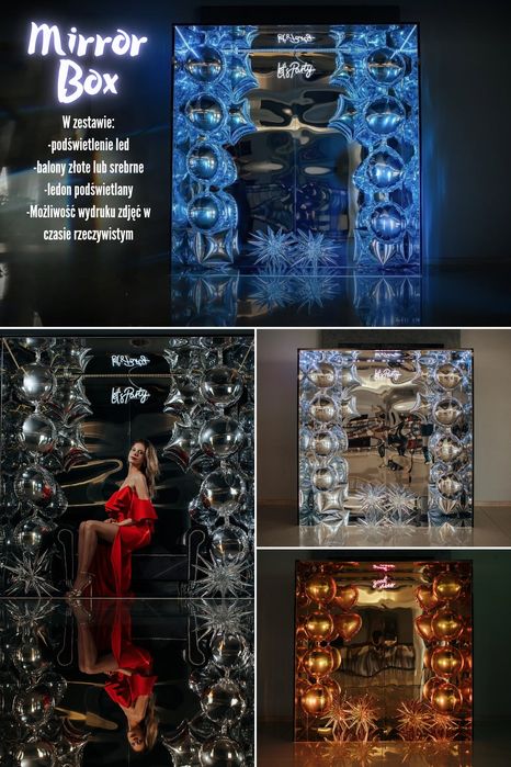 Fotobox, Mirror Box, Ciężki dym, fotobudka360, napis miłość love