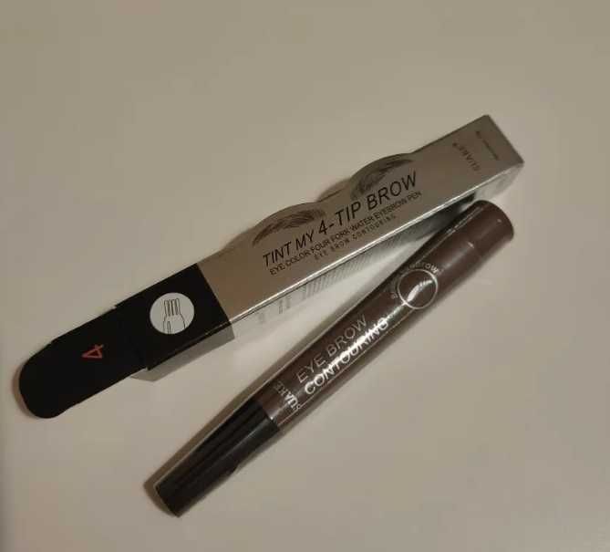 4-точечный карандаш для бровей, водостойкая ручка для макияжа бровей