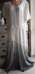 MY DAY ITALY sukienka 100% len ombre 52 boho maxi!