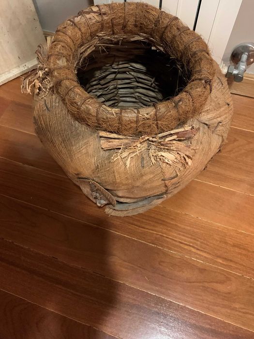 Cesto artesanal decorativo