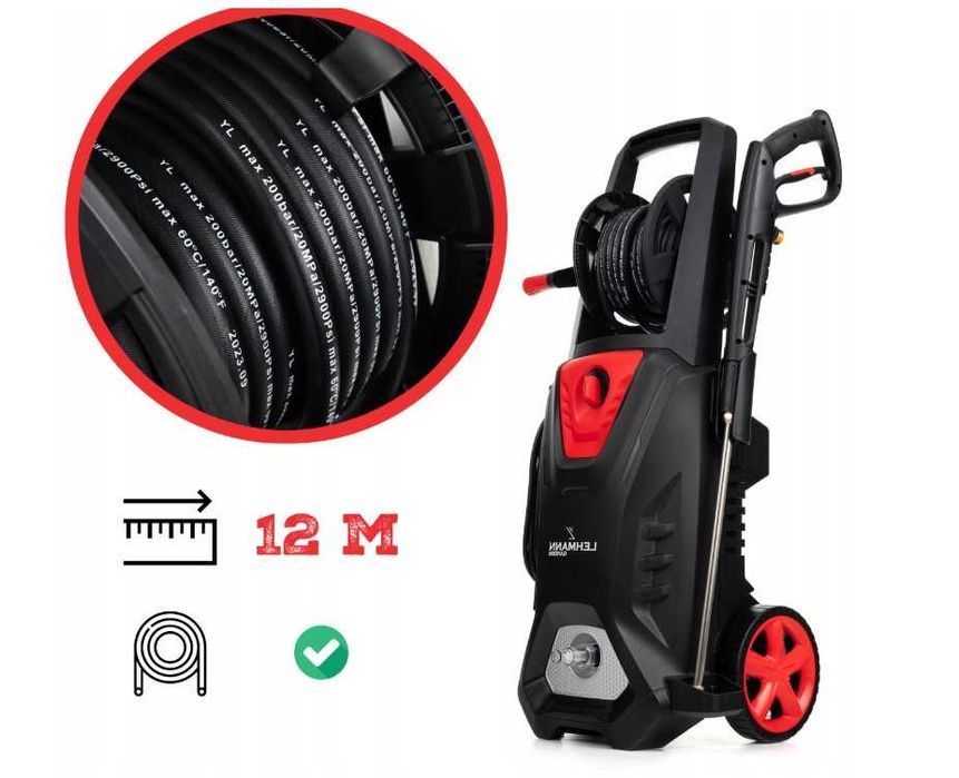 Mocna MYJKA ciśnieniowa LEHMANN Mosiądź 190BAR / 350BAR Nowa