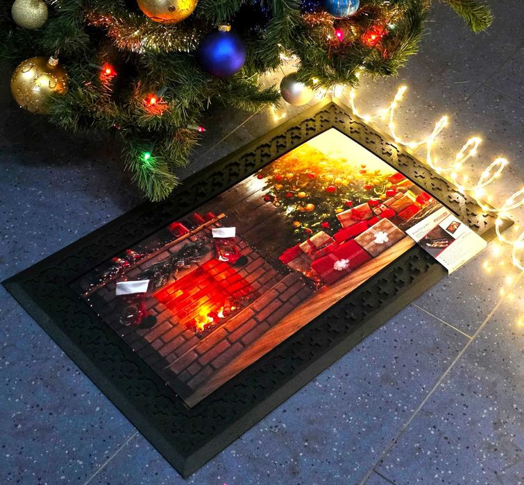 Wycieraczka ŚWIECĄCA GRAJĄCA Mata Ozdobna Boże Narodzenie PREZENT