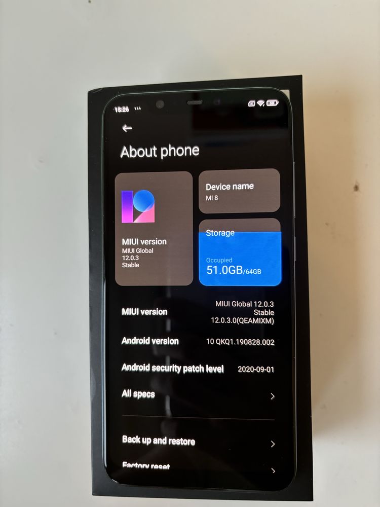 Smartfon Xiaomi mi8 6/64gb