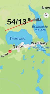 Działka  - Mazury, Brajniki, gm. Jedwabno ( Warchały, Narty)