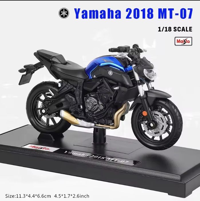 Mota moto miniatura maisto yamaha mt07