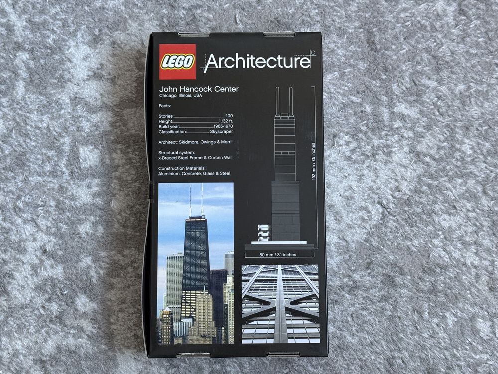 LEGO Architecture 21001 John Hancock Center zaplombowany