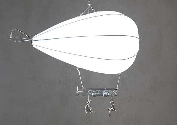 Светильник, Воздушный шар, потолочный, подвесной, лампа, арт, объект