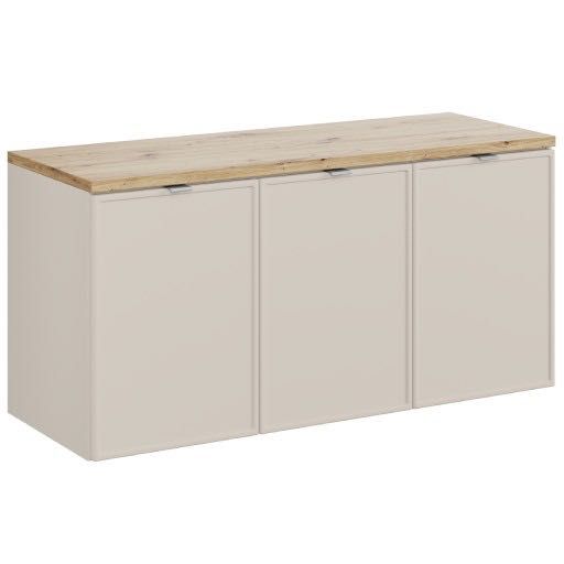 Szafka łazienkowa z blatem ARTISAN 120cm bella cashmere KASZMIROWA