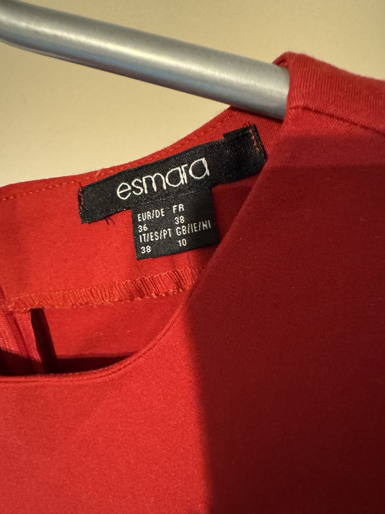 Elegancka czerwona sukienka ołówkowa Esmara, rozmiar 36 (EU)