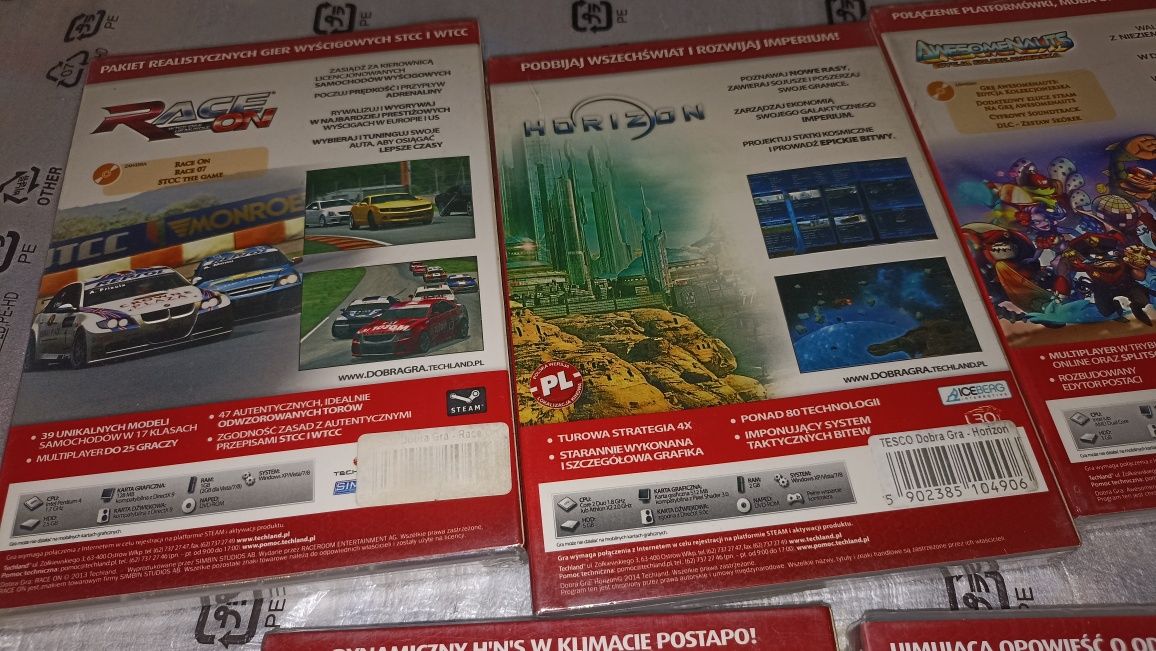 5 gier na komputer PC nowe pl cena za komplet