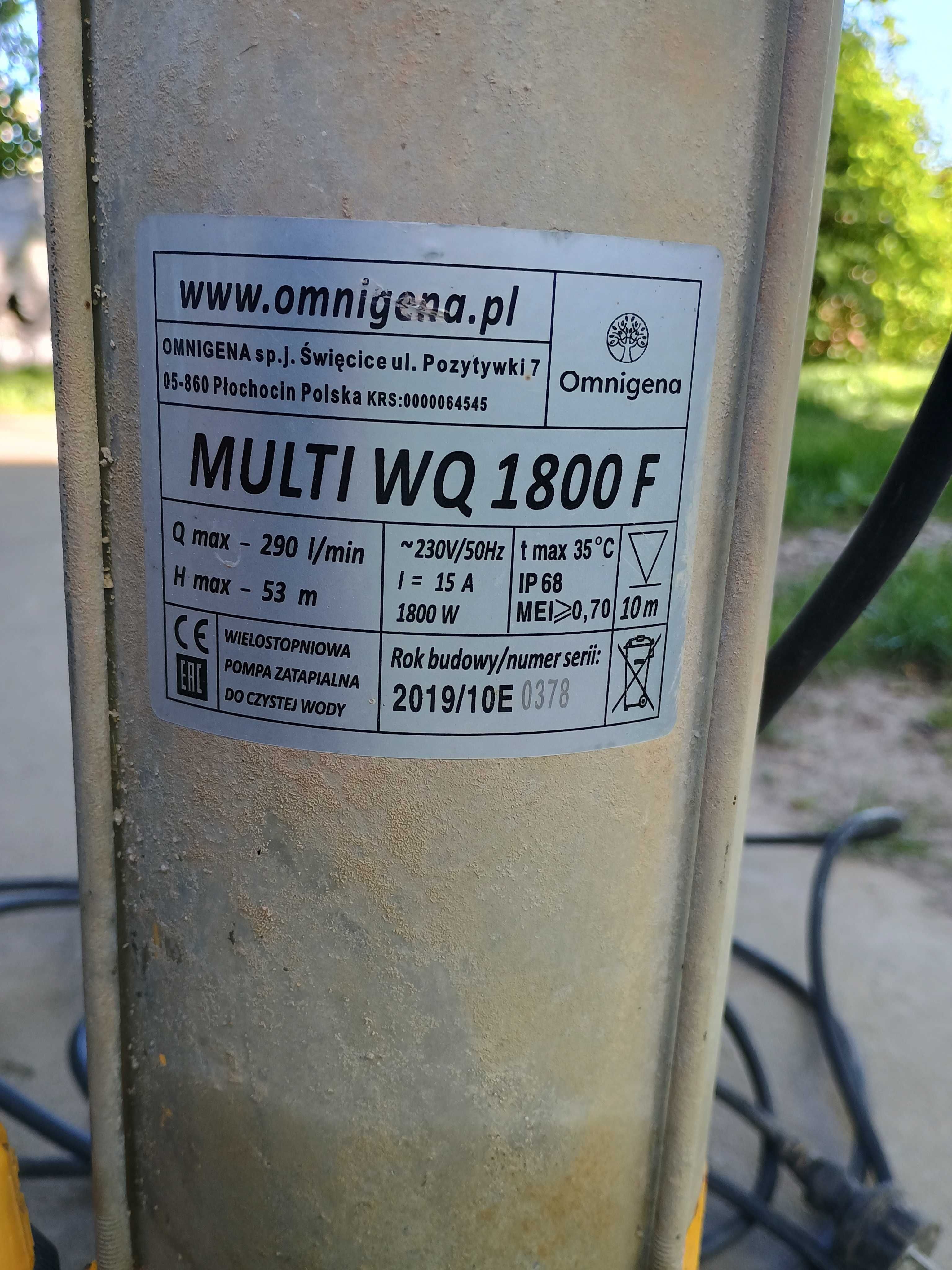Pompa do czystej wody Multi WQ 1800F