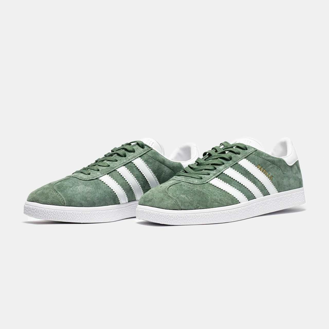 Кроссовки Adidas Gazelle Junior Moss Green White