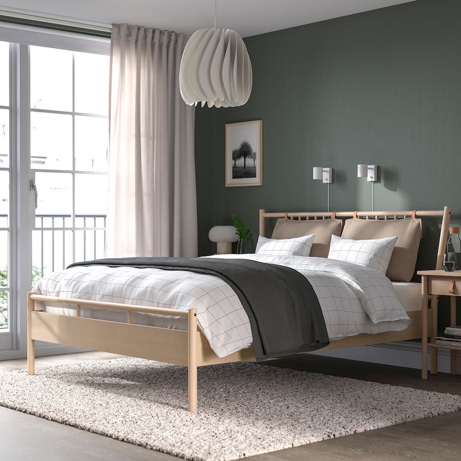 Ikea BJÖRKSNÄS
Rama łóżka, brzoza/okleina brzozowa, 160x200 cm