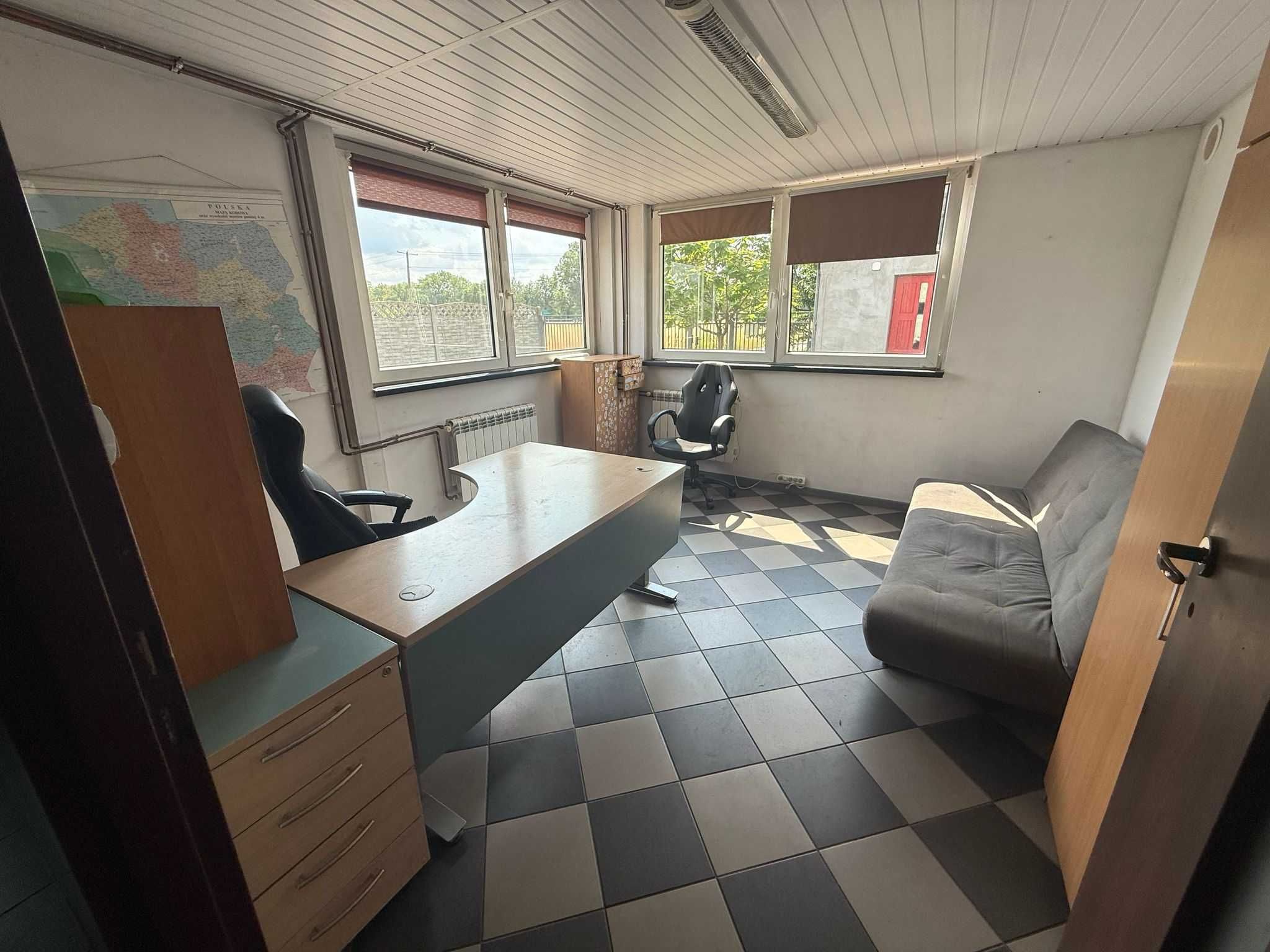 Hala 300 m² z kanałem i placem 2100 m² przy DK92, niskie koszty prądu!