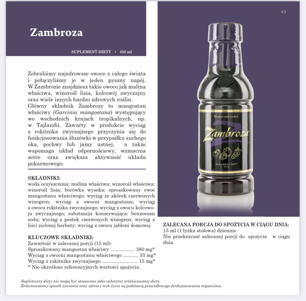 3-pak Zambroza od Nature’s Sunshine