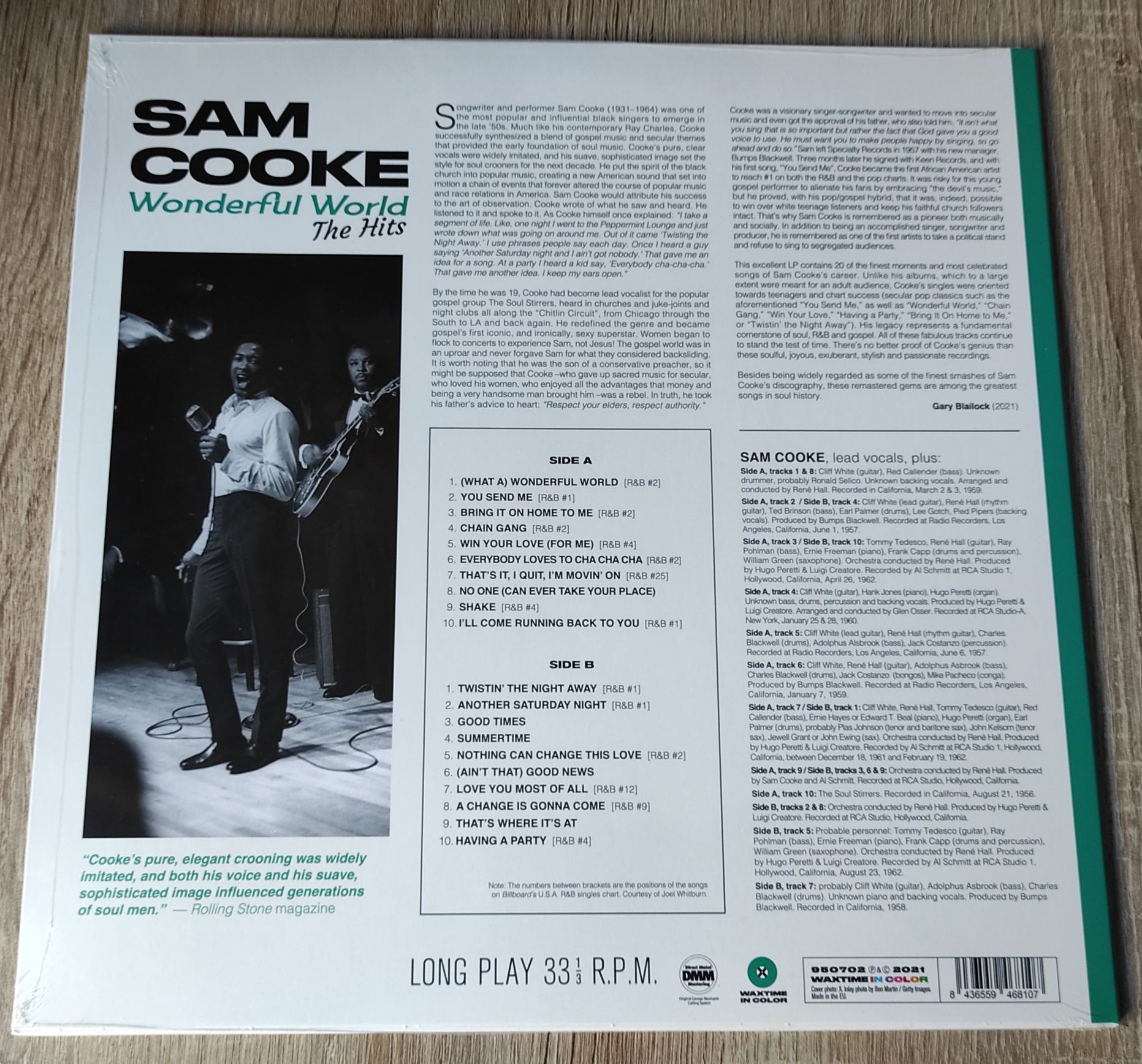 Sam Cooke - Wonderful World - The Hits LP Novo
