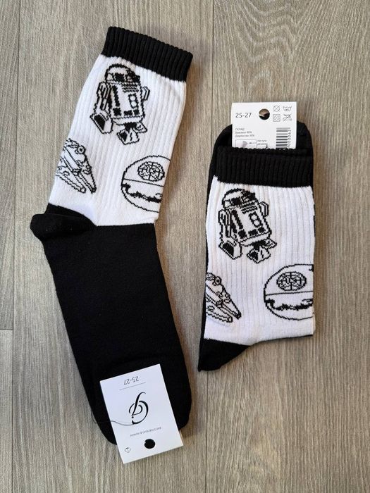 Шкарпетки з принтом з турецької бавовни