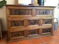 comoda, aparador, consola, mexicano, rustico