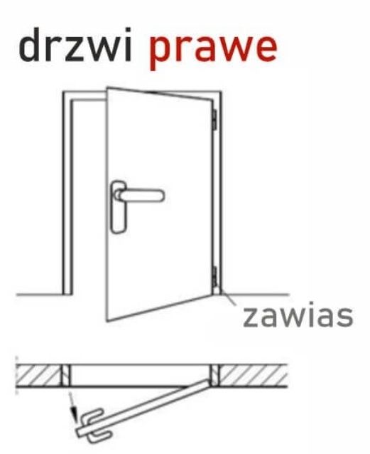 Drzwi wewnętrzne łazienkowe 80 cm