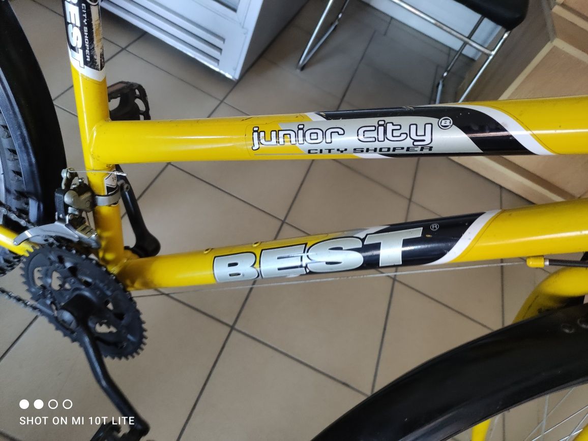 Rower młodzieżowy Best koła 24" Nowe opony.