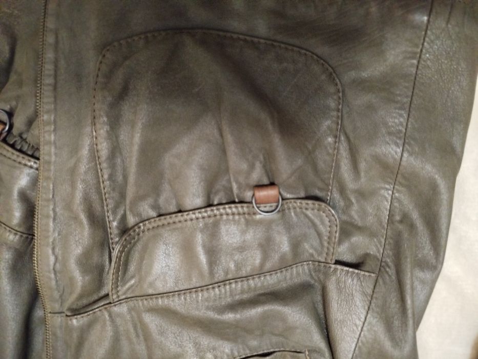 Blusão em pele genuína