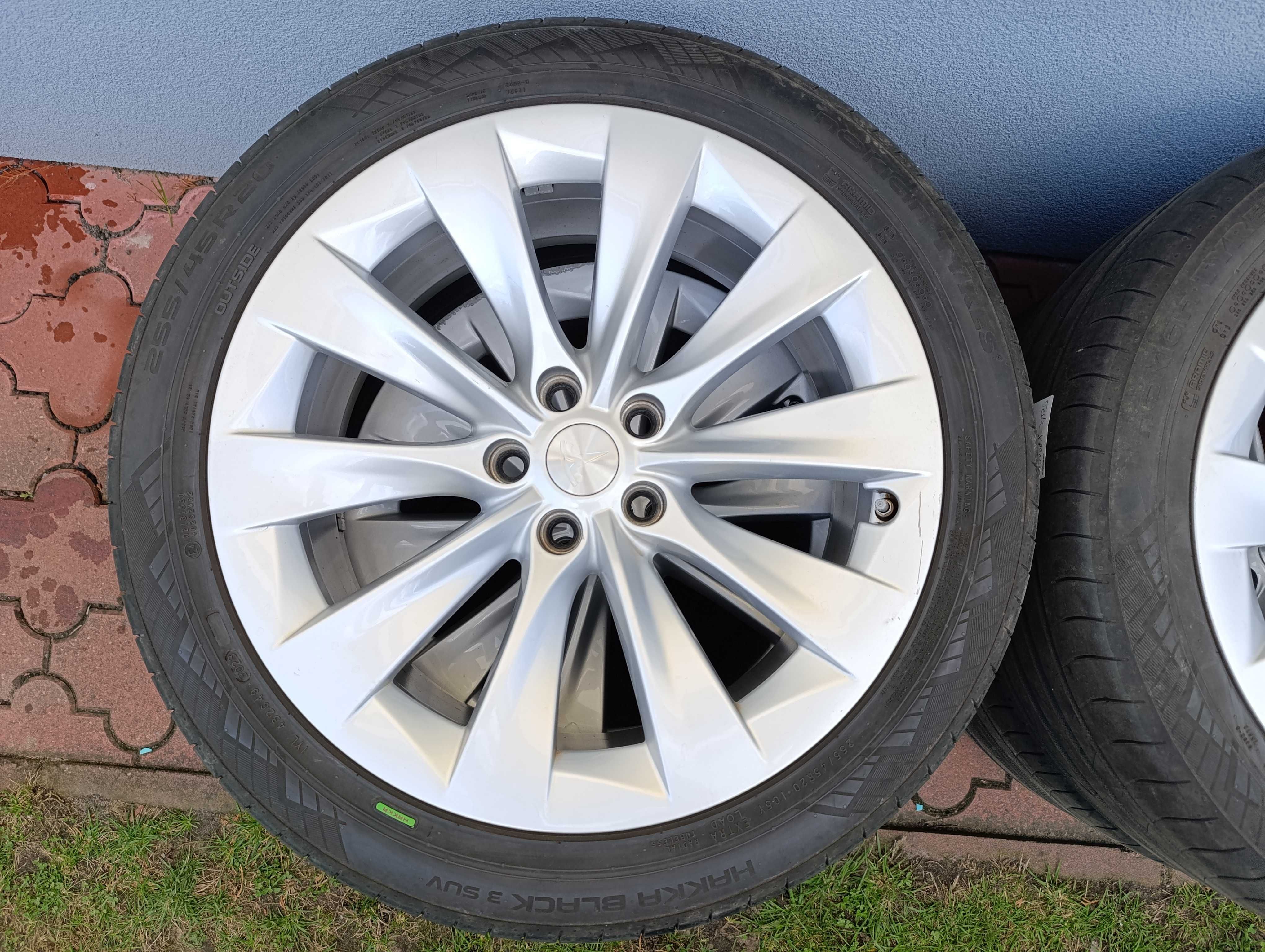 4x NOWE Koła Felgi TESLA X opony Lato Oryginalne 255 i 275/45 R20