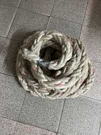 Corda Naval - Battle Rope - 12 m e cones