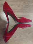 Sapatos de salto alto de verniz vermelho Miguel Vieira