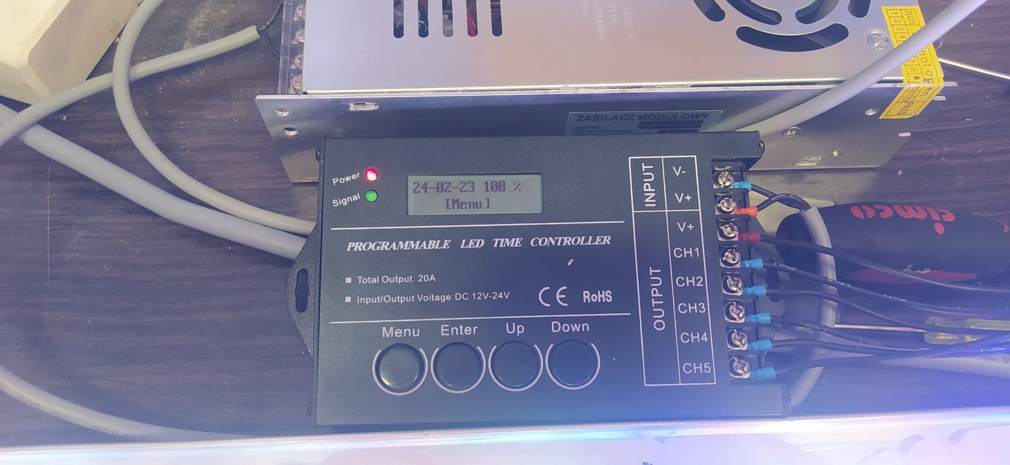 Belka power LED 116x20cm do akwarium 120cm 300l.